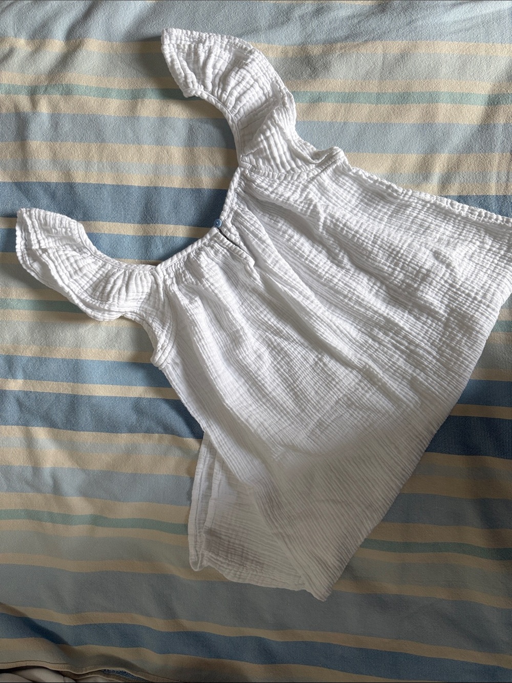 Vineyard Vines White Ruffled Mini Dress